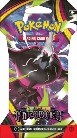 Bộ Cờ Chiến Thuật Pokemon Bộ Cờ Mở Rộng- ME0 Mega Evolution - Pitch Black Sleeved Booster - Tiếng Anh