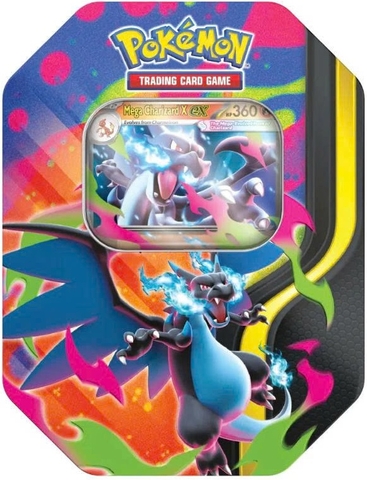 Hộp Thẻ Bài Pokemon Mega Charizard X ex Tin