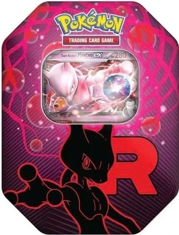 Hộp Thẻ Bài Pokemon Team Rocket Tin Mewtwo ex