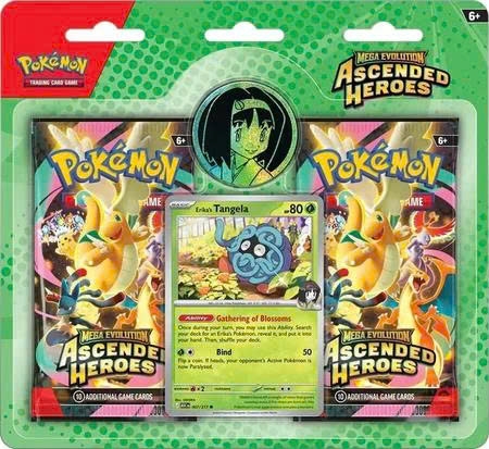 Hộp Thẻ Bài Pokemon Ascended Heroes 2 Pack Blister Erika's Tangela