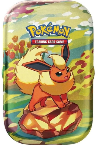 Hộp Thẻ Bài Pokemon Prismatic Evolutions Mini Tin Flareon