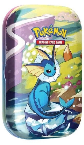 Hộp Thẻ Bài Pokemon Prismatic Evolutions Mini Tin Vaporeon