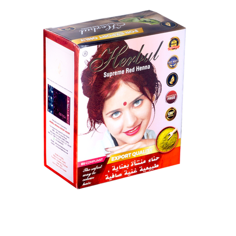 Bột nhuộm tóc thảo dược Herbul Henna đỏ tươi ( Supreme Red)
