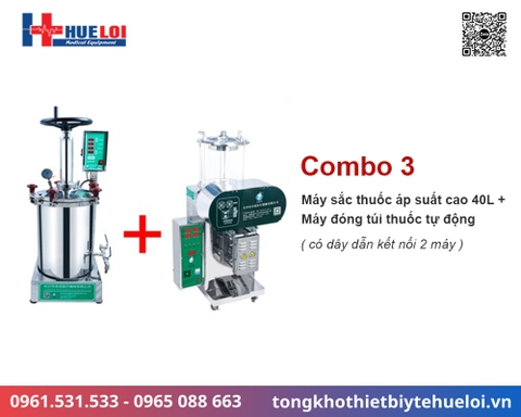 Máy sắc thuốc và đóng túi thuốc tự động | Áp suất cao | Huê Lợi