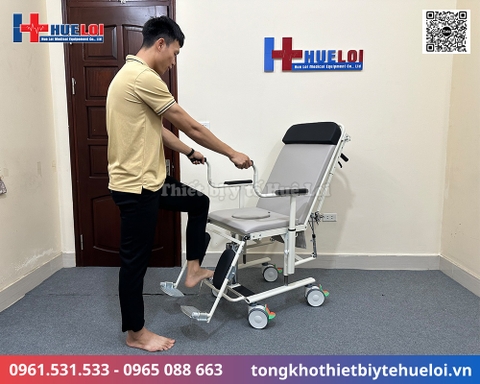 Xe lăn ngả nằm đa chức năng | Ngả phẳng 180 độ như giường