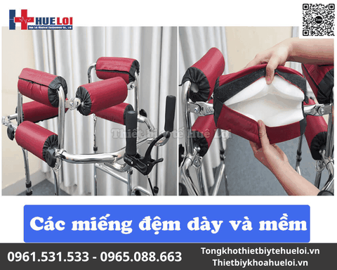 Xe/Khung Tập Đi Cho Người Tai Biến Yếu Liệt 3 Trong 1 | Huê Lợi