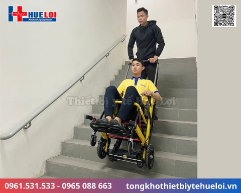Xe lăn có chức năng leo cầu thang bằng điện | Tải trọng 150kg