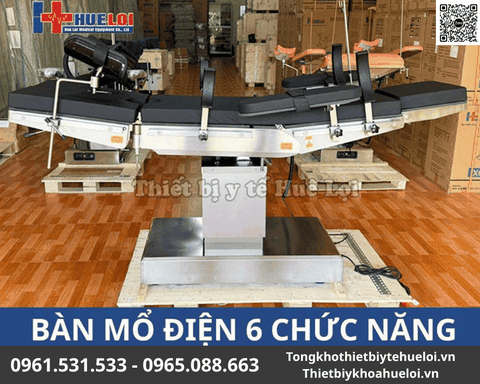 Bàn Mổ Bằng Điện Đa Năng Cao Cấp – Thép 304 Kháng Nước – Huê Lợi
