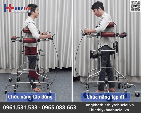 Xe/Khung Tập Đi Cho Người Tai Biến Yếu Liệt 3 Trong 1 | Huê Lợi