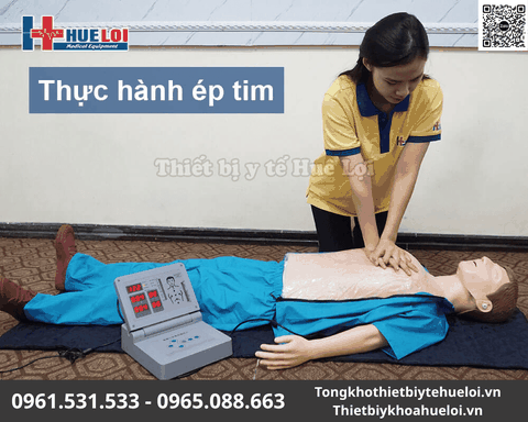 Mô Hình Người 170cm Thực Hành Sơ Cấp Cứu Monitor | Huê Lợi