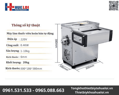 Máy Làm Viên Thuốc Hoàn Đông Y Bán Tự Động