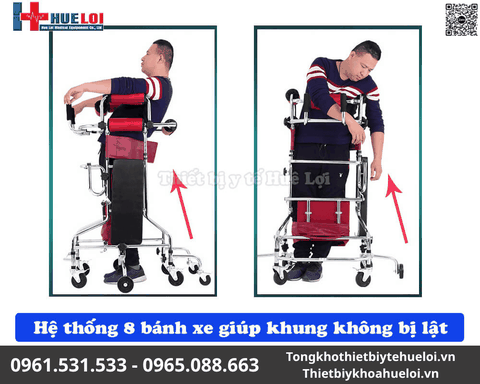 Xe/Khung Tập Đi Cho Người Tai Biến Yếu Liệt 3 Trong 1 | Huê Lợi