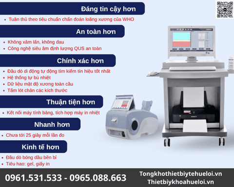 Máy Đo Mật Độ Xương Gót Chân Bằng Sóng Siêu Âm OSTEOKJ3000M - Kết Nối Không Dây, Tích Hợp Máy In Nhiệt