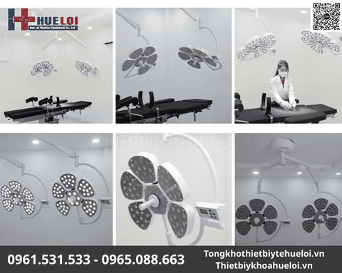 Đèn Phẫu Thuật Treo Trần 2 Nhánh LED PJLED 5/5 | Huê Lợi
