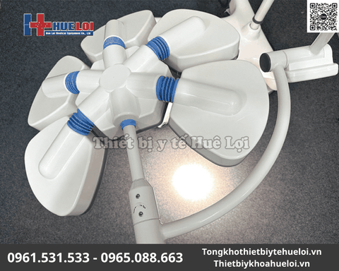 Đèn LED Phẫu Thuật Di Động 5 Cánh Cao Cấp – Ánh Sáng Lạnh Không Bóng – Huê Lợi