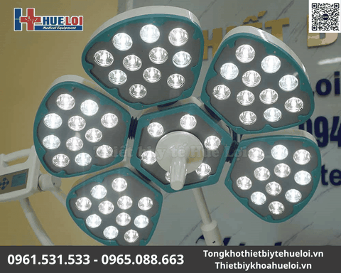 Đèn Mổ LED Treo Trần 5 Cánh Cao Cấp – Công Nghệ Ánh Sáng Lạnh Không Bóng – Huê Lợi