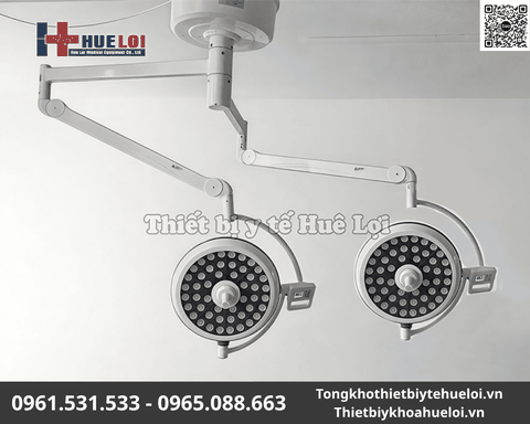 Đèn Mổ Treo Trần 2 Nhánh Không Hắt Bóng PJZF700/700 | Huê Lợi