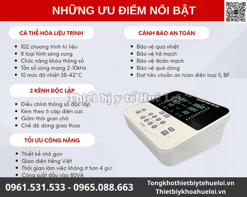 Máy Điện Xung Giao Thoa 2 Kênh Haobro HB-ZP10