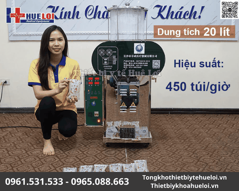 Máy Đóng Túi Thuốc Bắc Tự Động 20L Inox 304 Cao Cấp