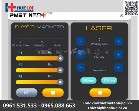 Máy Từ Trường Kết Hợp Diode Laser Lạnh 2 Trong 1 | Huê Lợi