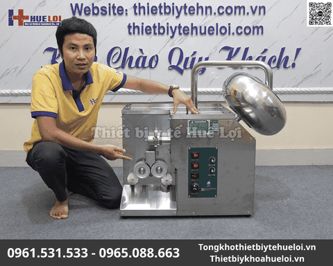 Máy Làm Viên Hoàn Sấy Khô Đánh Bóng Tự Động | Huê Lợi