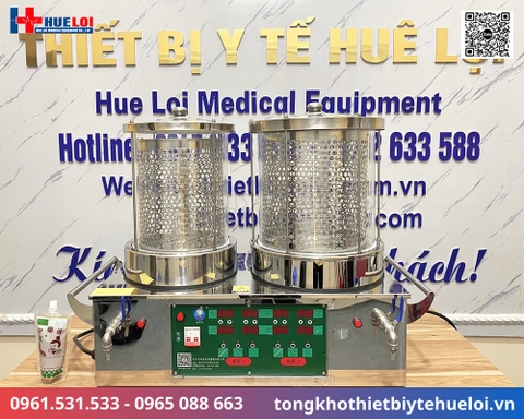 Máy sắc thuốc tự động 02 nồi đun độc lập | Chính hãng Huê Lợi