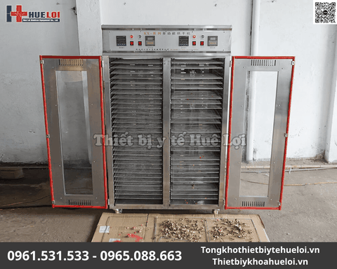 Tủ Sấy Thuốc Đông Y Cao Cấp 30 Tầng 60 Khay Thép 304 Độ Bền Cao