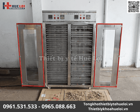 Tủ Sấy Thuốc Đông Y Cao Cấp 30 Tầng 60 Khay Thép 304 Độ Bền Cao