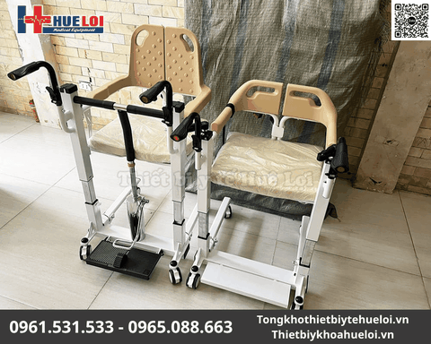 Xe lăn đa năng ghép hai cánh nâng hạ tiện lợi