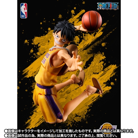 S.H.Figuarts ONE PIECE × NBA Monkey D. Luffy -LOS ANGELES LAKERS Ver.-