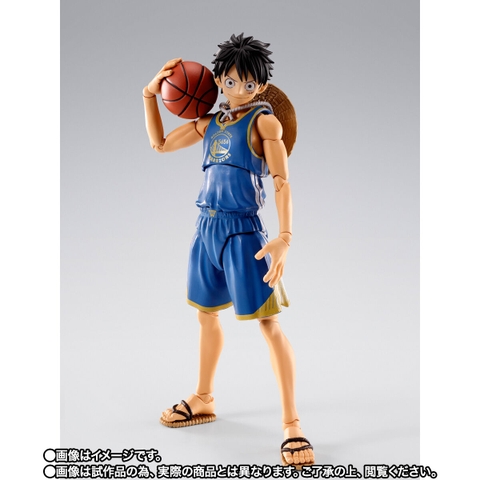 S.H.Figuarts ONE PIECE × NBA Monkey D. Luffy -GOLDEN STATE WARRIORS Ver.-