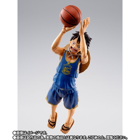 S.H.Figuarts ONE PIECE × NBA Monkey D. Luffy -GOLDEN STATE WARRIORS Ver.-