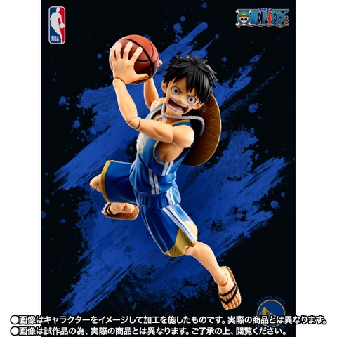 S.H.Figuarts ONE PIECE × NBA Monkey D. Luffy -GOLDEN STATE WARRIORS Ver.-