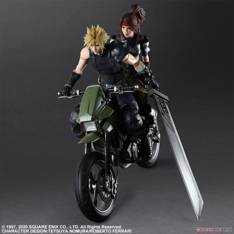PLAY ARTS KAI Final Fantasy VII Remake Jessie, Cloud & Motorcycle Set