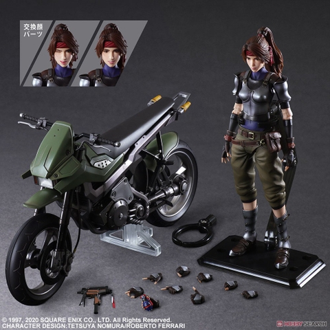 PLAY ARTS KAI Final Fantasy VII Remake Jessie & Motorcycle Set