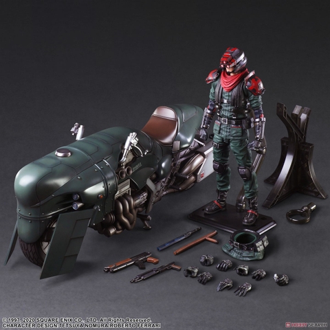 PLAY ARTS KAI Final Fantasy VII Remake Elite Motorcycle Security Officer & Motorcycle Set
