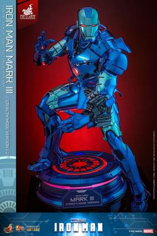[Movie Masterpiece Diecast] (Iron Man) 1/6 Scale Figure Iron Man Mark 3 (Stealth Mode Version 2.0)