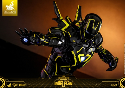 [Movie Masterpiece Diecast] (Iron Man 2) 1/6 Scale Figure Iron Man Mark 6 (Neon Tech / Yellow Version)