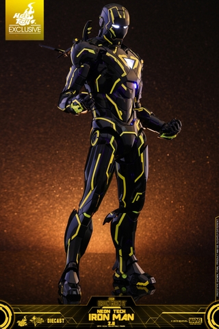 [Movie Masterpiece Diecast] (Iron Man 2) 1/6 Scale Figure Iron Man Mark 6 (Neon Tech / Yellow Version)