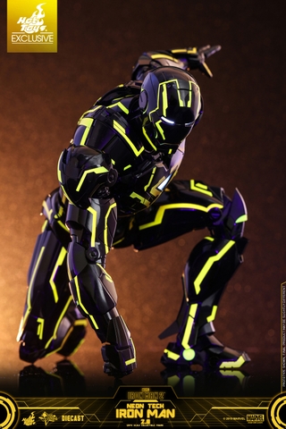 [Movie Masterpiece Diecast] (Iron Man 2) 1/6 Scale Figure Iron Man Mark 6 (Neon Tech / Yellow Version)