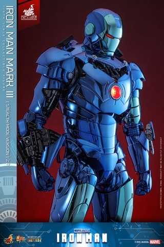 [Movie Masterpiece Diecast] (Iron Man) 1/6 Scale Figure Iron Man Mark 3 (Stealth Mode Version 2.0)