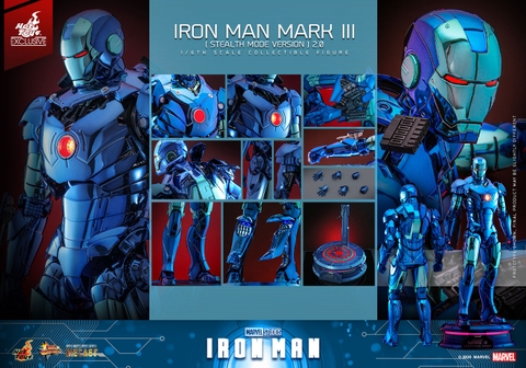 [Movie Masterpiece Diecast] (Iron Man) 1/6 Scale Figure Iron Man Mark 3 (Stealth Mode Version 2.0)