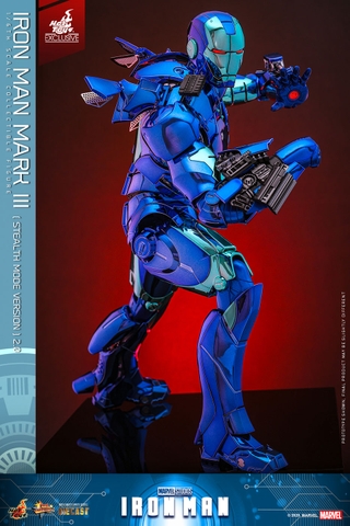 [Movie Masterpiece Diecast] (Iron Man) 1/6 Scale Figure Iron Man Mark 3 (Stealth Mode Version 2.0)