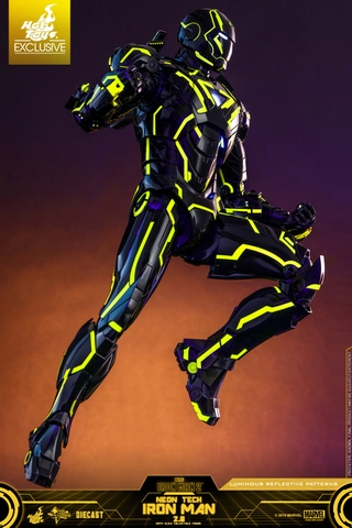[Movie Masterpiece Diecast] (Iron Man 2) 1/6 Scale Figure Iron Man Mark 6 (Neon Tech / Yellow Version)