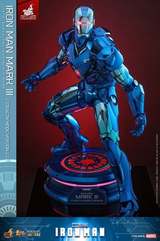 [Movie Masterpiece Diecast] (Iron Man) 1/6 Scale Figure Iron Man Mark 3 (Stealth Mode Version 2.0)