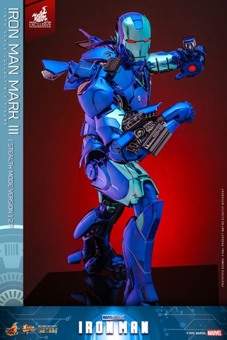 [Movie Masterpiece Diecast] (Iron Man) 1/6 Scale Figure Iron Man Mark 3 (Stealth Mode Version 2.0)
