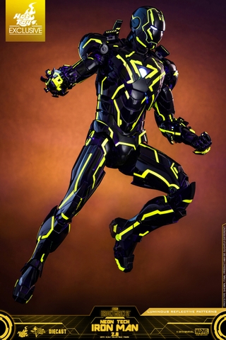 [Movie Masterpiece Diecast] (Iron Man 2) 1/6 Scale Figure Iron Man Mark 6 (Neon Tech / Yellow Version)