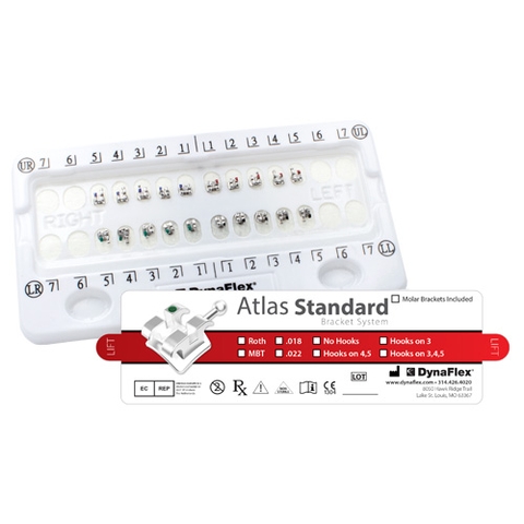 Bộ mắc cài kim loại Atlas Standard Dynaflex (MUA 2 TẶNG 1, 10 TẶNG 10)