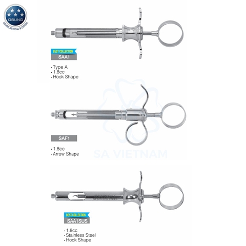 Bơm tiêm hút ngược Osung (ống chích)