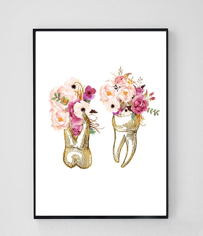 Tranh nha khoa nghệ thuật đẹp - TNT02